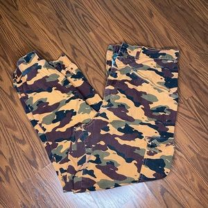 Orange camo pants